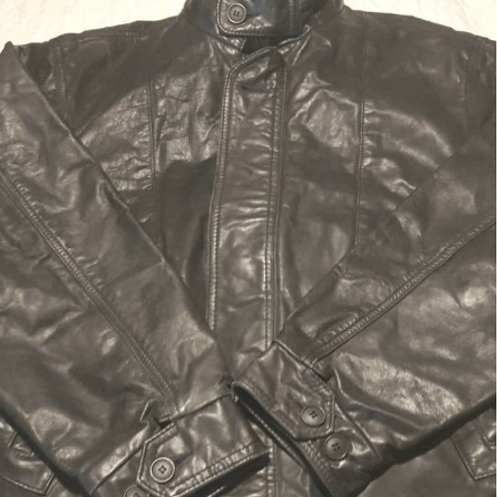 LONDON FOG leather coat M